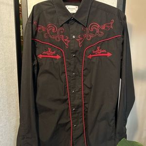 Men’s embroidered slim fit western